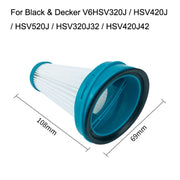 2 Filter Element Accessories for Black Decker HSV320J / HSV420J