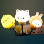 Mini luce notturna USB cartoon con telecomando e plug-in diretto