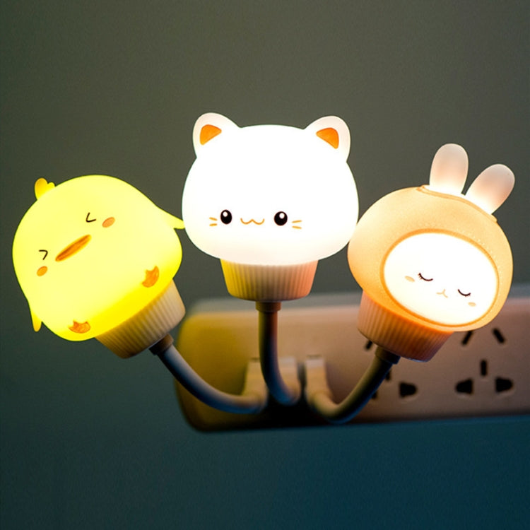 Mini luce notturna USB cartoon con telecomando e plug-in diretto