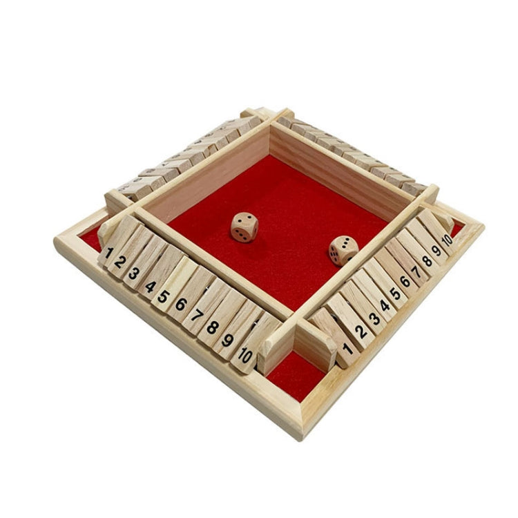 Gioco da tavolo Flop a quattro lati in legno pino 25x25 cm