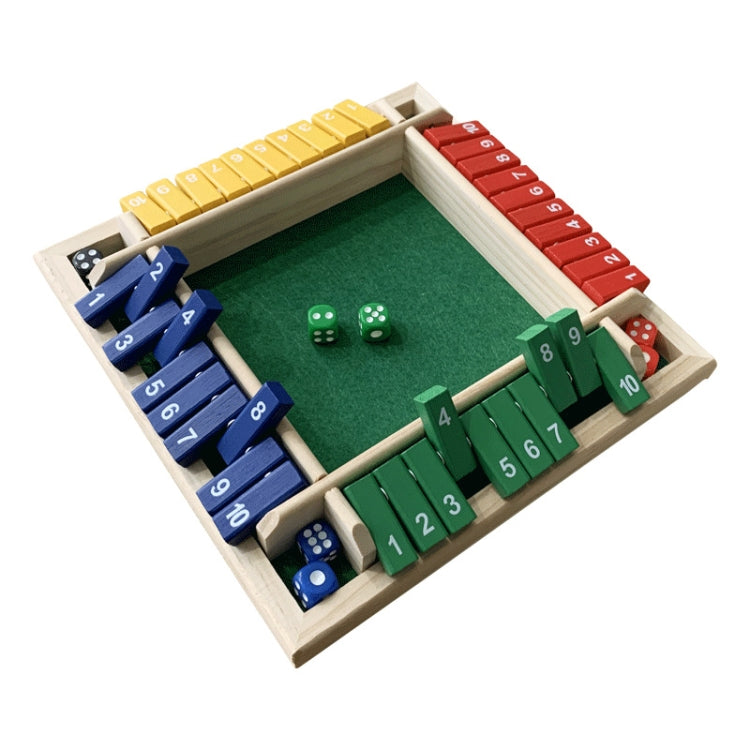 Gioco da tavolo Flop a quattro lati in legno pino 25x25 cm