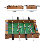 Mini calciobalilla in legno per interni 36x26x6 cm