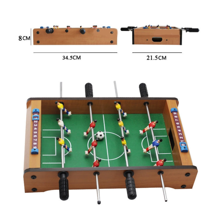 Mini calciobalilla in legno per interni 36x26x6 cm