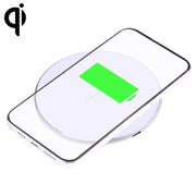 Caricabatterie wireless rotondo in metallo 15W