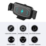 S15 15W QI Supporto di ricarica wireless per auto magnetico per telefono con schermo pieghevole, S15