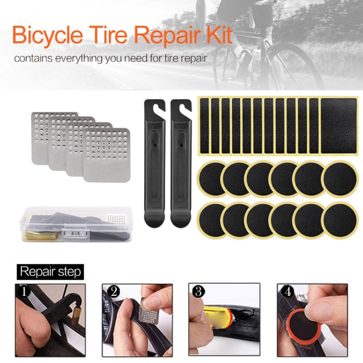 Kit di riparazione pneumatici per biciclette, 30 PCS / Set Black Iron Tire Lever, 30 PCS / Set Widen Tire Lever, 30 PCS / Set Yellow Tire Lever, 26 PCS / Set Fish Type Tire Lever, 18 PCS / Set Iron Tire Lever, 18 PCS / Set Plastic Tire Lever           ...