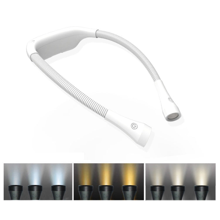 Lampada da collo LED ricaricabile con luce regolabile