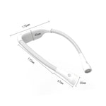 Lampada da collo appesa Protezione degli occhi per studenti Lampada da lettura a LED Lampada da libro ricaricabile USB, White, Black