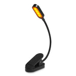 Lampada da scrivania a 9 LED Mini Clip Lampada da lettura per la protezione degli occhi degli studenti con ricarica USB, Blue and White, Black