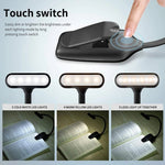 8021 Mini Book Clip Light LED Music Score Lampada da lettura per la protezione degli occhi, Black, White
