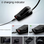 8021 Mini Book Clip Light LED Music Score Lampada da lettura per la protezione degli occhi, Black, White