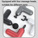J12A Mini pulsante di massaggio vibrante tipo pistola a fascia, Black, Gray, Silver, Red