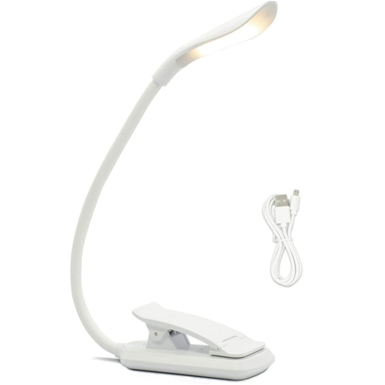 8027D-2 7 Beads LED Protezione per gli occhi Lettura Luce pieghevole per libri, White, Black