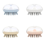 Spazzola per shampoo per massaggio alla testa in silicone da 3 pezzi, Blue, Pink, White, Yellow