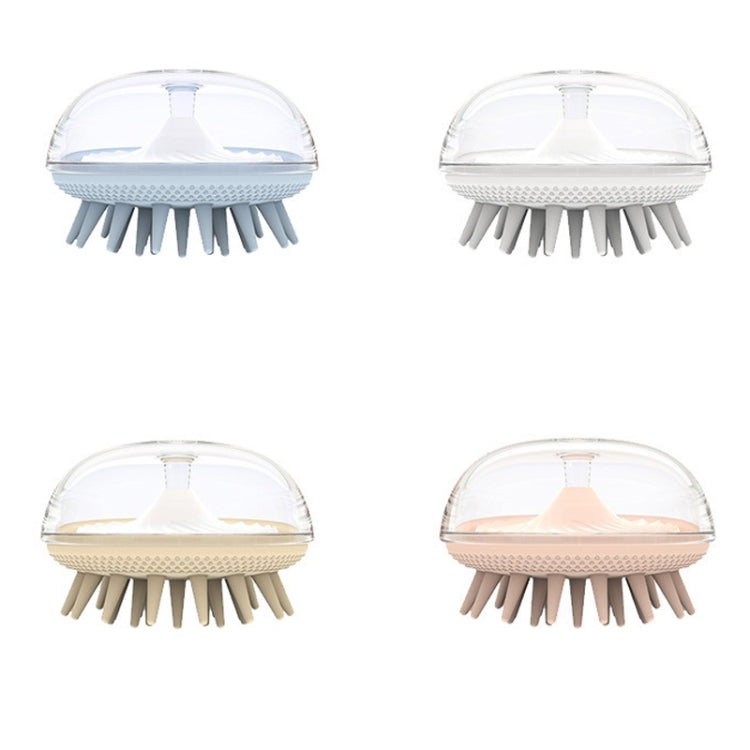 Spazzola per shampoo per massaggio alla testa in silicone da 3 pezzi, Blue, Pink, White, Yellow