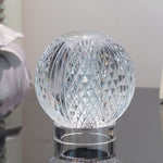 Lampada da tavolo piccola sfera di cristallo USB luce notturna in acrilico, MT2 80 x 80mm, MT1  110 x 110mm