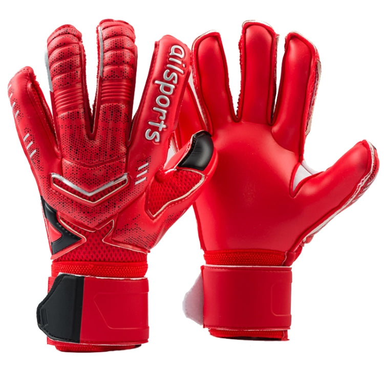 Ailsports ST5511 1 paio di guanti da portiere in lattice per la protezione delle dita, 5, 6, 7, 8, 9, 10