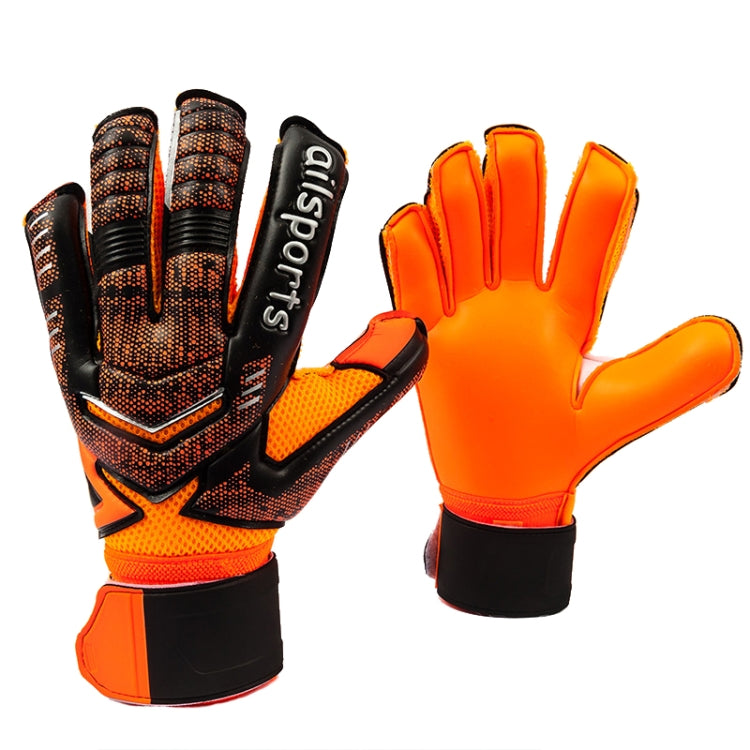 Ailsports ST5511 1 paio di guanti da portiere in lattice per la protezione delle dita, 5, 6, 7, 8, 9, 10
