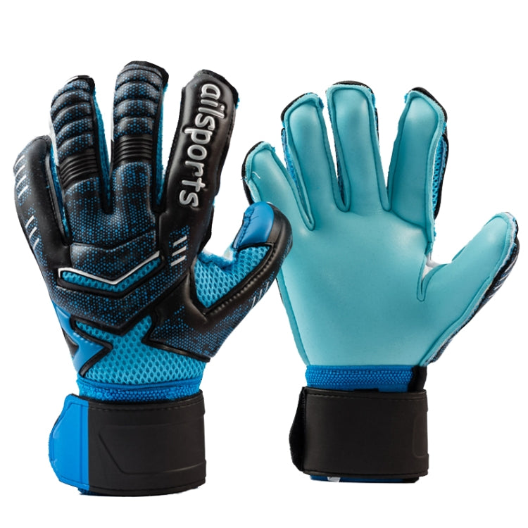 Ailsports ST5511 1 paio di guanti da portiere in lattice per la protezione delle dita, 5, 6, 7, 8, 9, 10