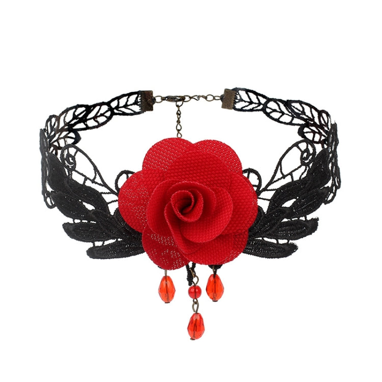 Collana vintage lolita gotica in pizzo con frange, stile:, 1530, 1531, 1532 Black, 1532 Red, 1533, 1534, 1535, 1555, 1556, 1557