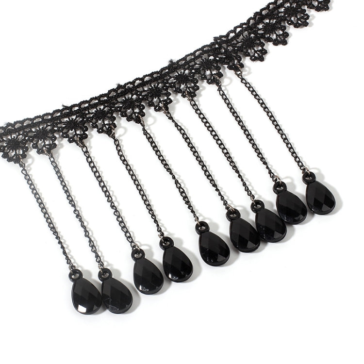 Collana vintage lolita gotica in pizzo con frange, stile:, 1530, 1531, 1532 Black, 1532 Red, 1533, 1534, 1535, 1555, 1556, 1557