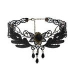 Collana vintage lolita gotica in pizzo con frange, stile:, 1530, 1531, 1532 Black, 1532 Red, 1533, 1534, 1535, 1555, 1556, 1557