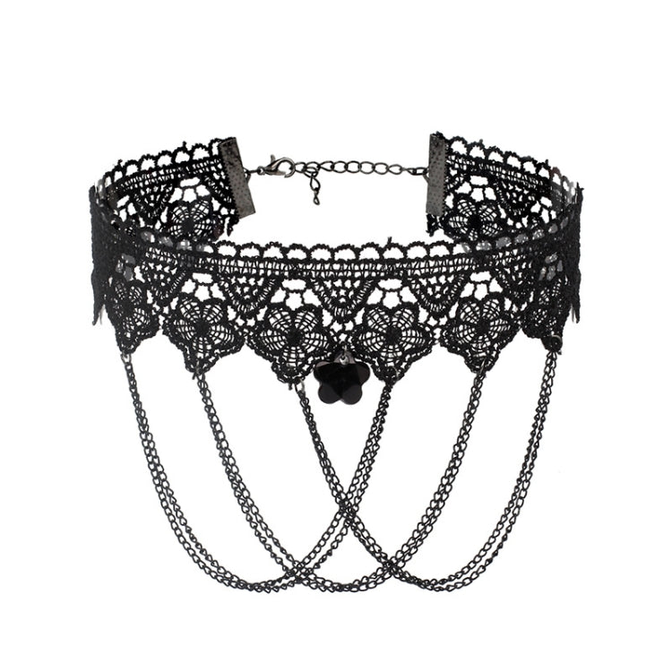 Collana vintage lolita gotica in pizzo con frange, stile:, 1530, 1531, 1532 Black, 1532 Red, 1533, 1534, 1535, 1555, 1556, 1557