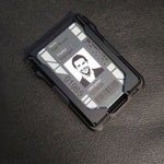 Porta carte di credito antifurto in metallo RFID, Black Aluminum Terms, Silver Aluminum Terms, Black Metal + Black Skin, Silver Metal + Black Skin