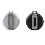 Contenitore per pillole di pronto soccorso portatile da esterno in acciaio inossidabile, Black, Silver