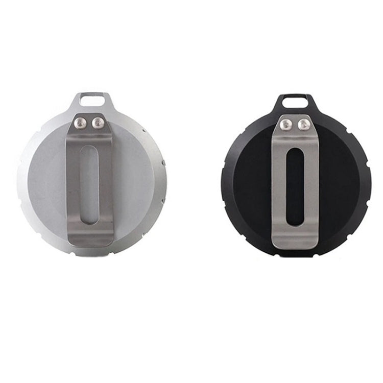 Contenitore per pillole di pronto soccorso portatile da esterno in acciaio inossidabile, Black, Silver