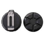Contenitore per pillole di pronto soccorso portatile da esterno in acciaio inossidabile, Black, Silver