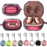 Custodia protettiva per auricolari con motivo a rombi PC per Samsung Galaxy Buds Live / Buds 2 / Buds Pro, Transparent, Transparent Black, Transparent Pink, Transparent Yellow, Transparent  Blue, Electroplate Rose Pink, Electroplate  Silver            ...