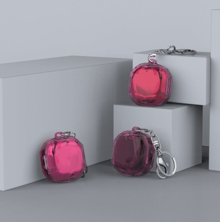 Custodia protettiva per auricolari con motivo a rombi PC per Samsung Galaxy Buds Live / Buds 2 / Buds Pro, Transparent, Transparent Black, Transparent Pink, Transparent Yellow, Transparent  Blue, Electroplate Rose Pink, Electroplate  Silver            ...