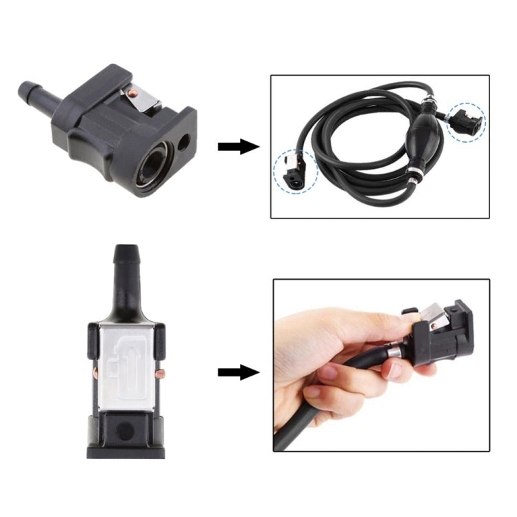 Connettore carburante per yacht da 2 pezzi per motore fuoribordo Yamaha, Machine End Female Connector, Tank End Female Connector