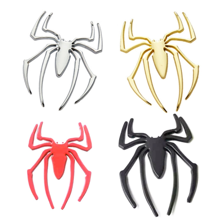Adesivo per auto ragno tridimensionale in metallo da 10 pezzi, consegna casuale a colori, Spider