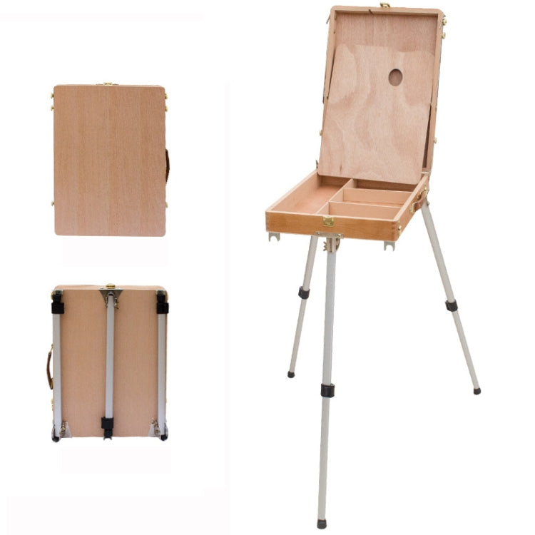Cavalletto portatile in legno portatile per schizzi in lega di alluminio, Portable Sketch Box