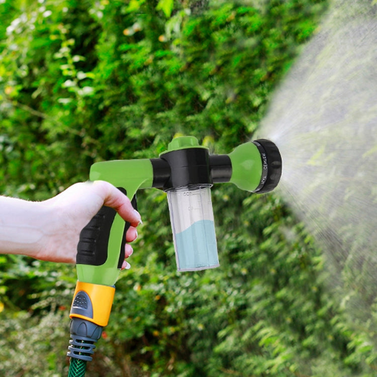 Spruzzatore d'acqua per pentole in schiuma per autolavaggio 8 in 1, Yellow, Green