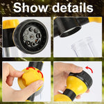 Spruzzatore d'acqua per pentole in schiuma per autolavaggio 8 in 1, Yellow, Green