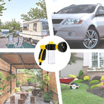 Spruzzatore d'acqua per pentole in schiuma per autolavaggio 8 in 1, Yellow, Green