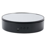 Giradischi per espositori rotanti a velocità regolabile da 15 cm, White Mirror, Black Mirror, White Velvet, Black Velvet