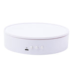 Giradischi per espositori rotanti a velocità regolabile da 15 cm, White Mirror, Black Mirror, White Velvet, Black Velvet