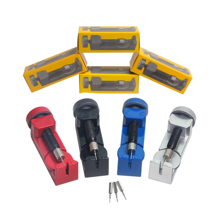 3 PCS Dispositivo di rimozione del perno di collegamento del cinturino dell'orologio regolabile in altezza in metallo, No.2068 Adjusting Repair Tool Black, No.2068 Adjusting Repair Tool Silver, No.2068 Adjusting Repair Tool Red                         ...