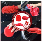 Spazzola per la pulizia dell'autolavaggio Guanti impermeabili per autolavaggio, 18 PCS / Set