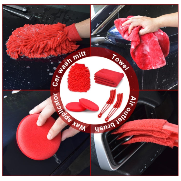Spazzola per la pulizia dell'autolavaggio Guanti impermeabili per autolavaggio, 18 PCS / Set