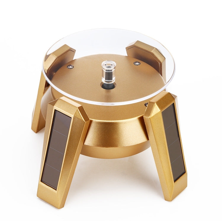 High-Foeded UFO Solar 9cm 360 Girevole Espositore Puntelli Giradischi, Gold Blue Light, Silver Blue Light, Black Blue Light, White Blue Light