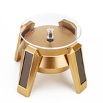 High-Foeded UFO Solar 9cm 360 Girevole Espositore Puntelli Giradischi, Gold Blue Light, Silver Blue Light, Black Blue Light, White Blue Light