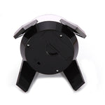 High-Foeded UFO Solar 9cm 360 Girevole Espositore Puntelli Giradischi, Gold Blue Light, Silver Blue Light, Black Blue Light, White Blue Light