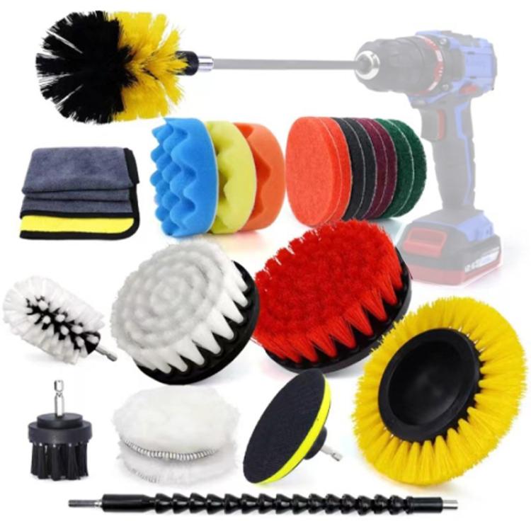 Spazzola per la pulizia multifunzione delle fessure per pneumatici per auto, 23 PCS / Set