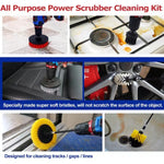 Spazzola per la pulizia multifunzione delle fessure per pneumatici per auto, 23 PCS / Set