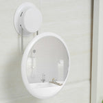 Specchio da bagno senza unghie Specchio da trucco pieghevole rotante